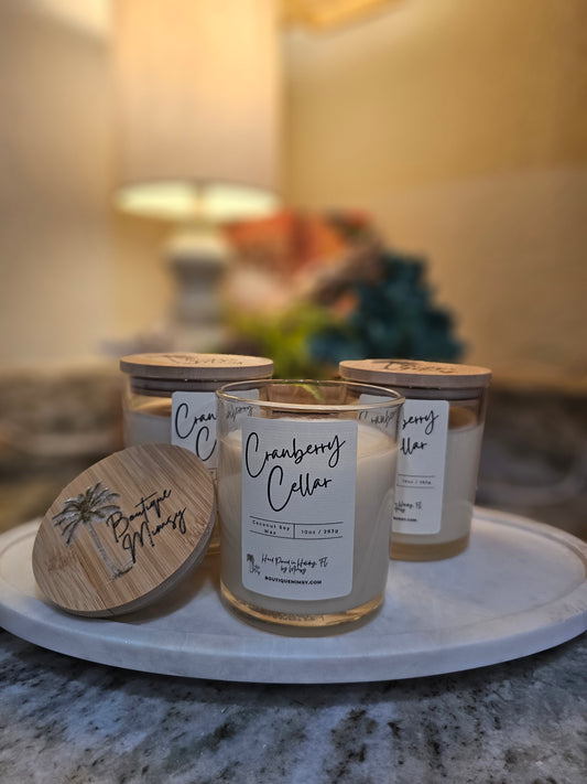 10oz Coconut Soy Wax, Cranberry Cellar