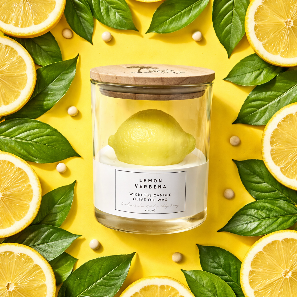 Wickless Lemon Verbena Lemon Candle
