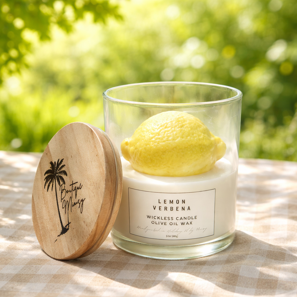 Wickless Lemon Verbena Lemon Candle