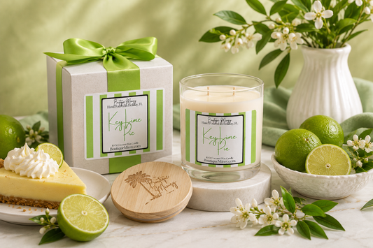 Key Lime Pie, Olive Oil Wax Candle 10 oz