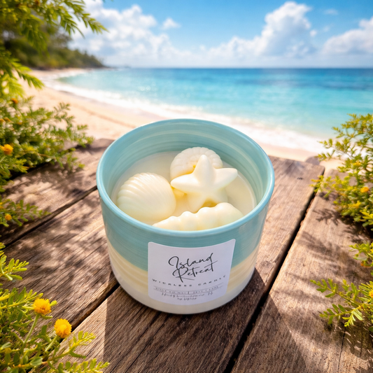 Wickless Island Retreat Coastal Candle
