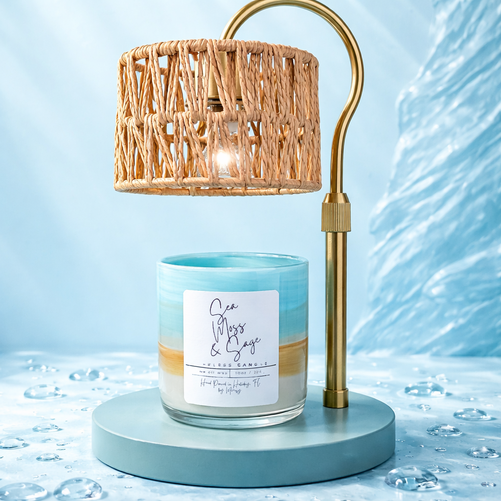 Wickless Sea Moss and Sage Candle